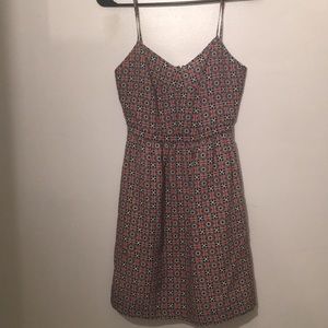 J Crew Floral Spaghetti Strap Dress